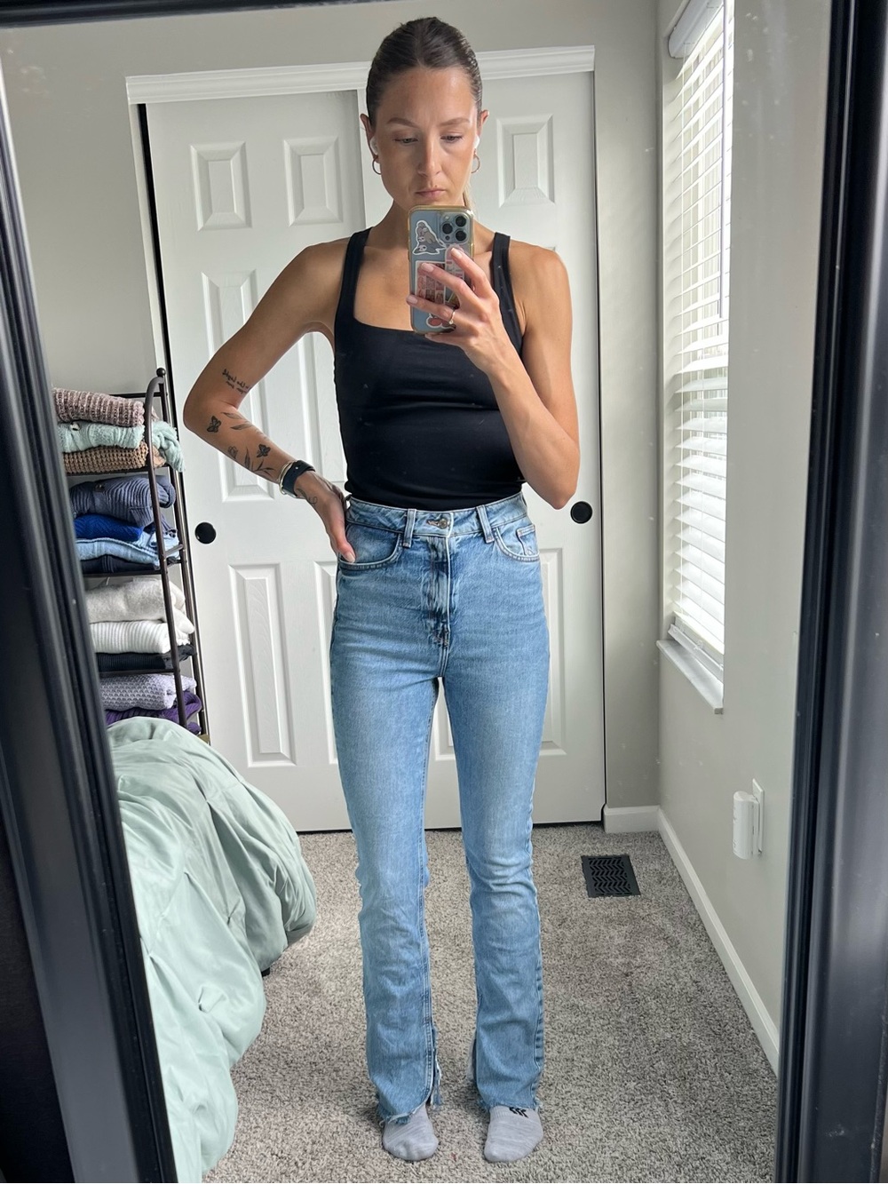 Zara Light Blue Bootcut Jeans - Women's